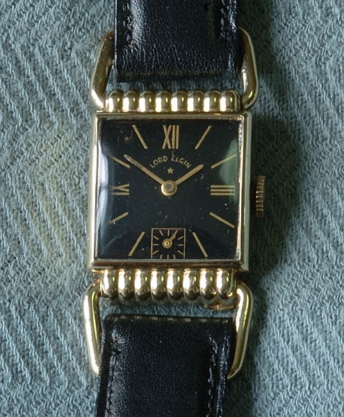 elgin watch black