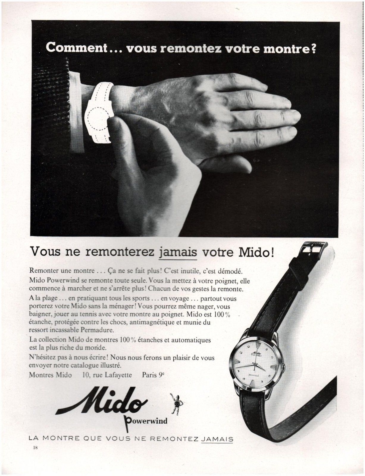 #5611 Mido Multifort Powerwind - circa 1958 - A Trebor's Vintage Watches