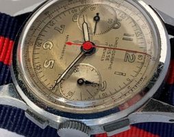#5736 Chronographe Swiss Buttes Watch co. Landeron 48 – 50’s chrono