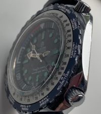 #5767 Mortima Super 28 Datomatic 70’s Vintage World Time Divers Watch