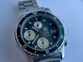 #5819 TAG HEUER 2000 AUTOMATIC CHRONOGRAPH DIVER circa 1985